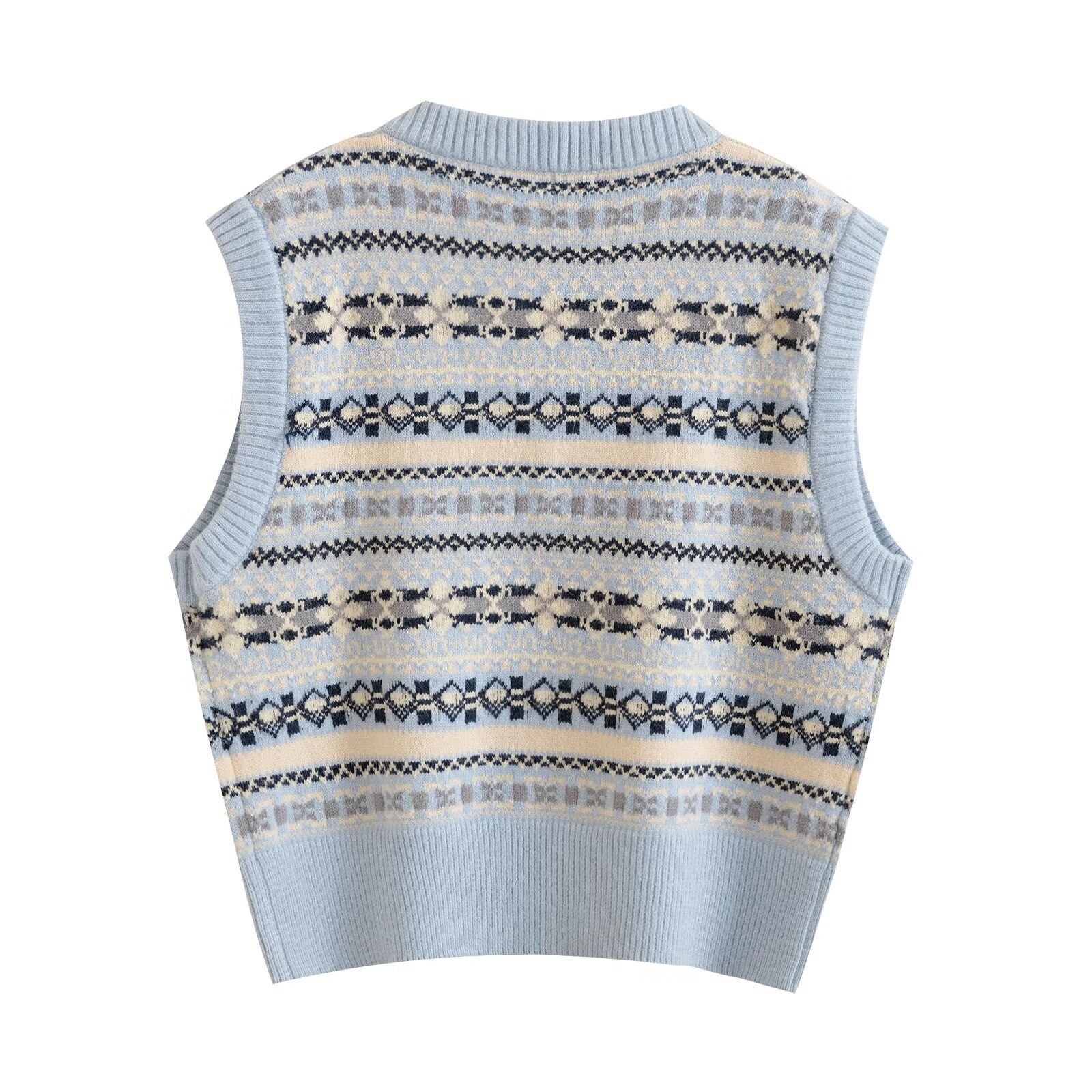 Vest Stylish Retro Sleeveless Top KUN-00037