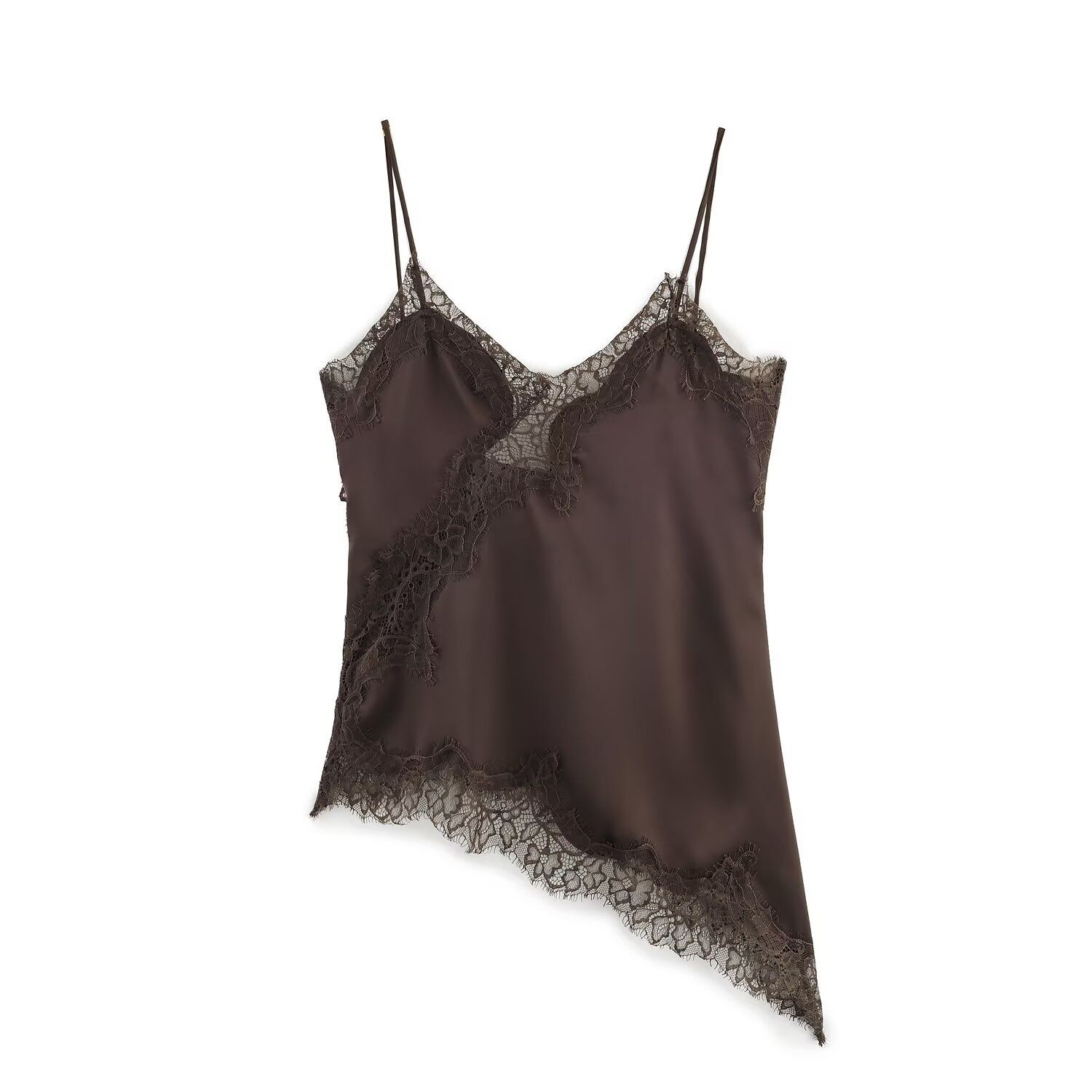 Haut de lingerie bordé de dentelle - Style européen chic KUN-00064