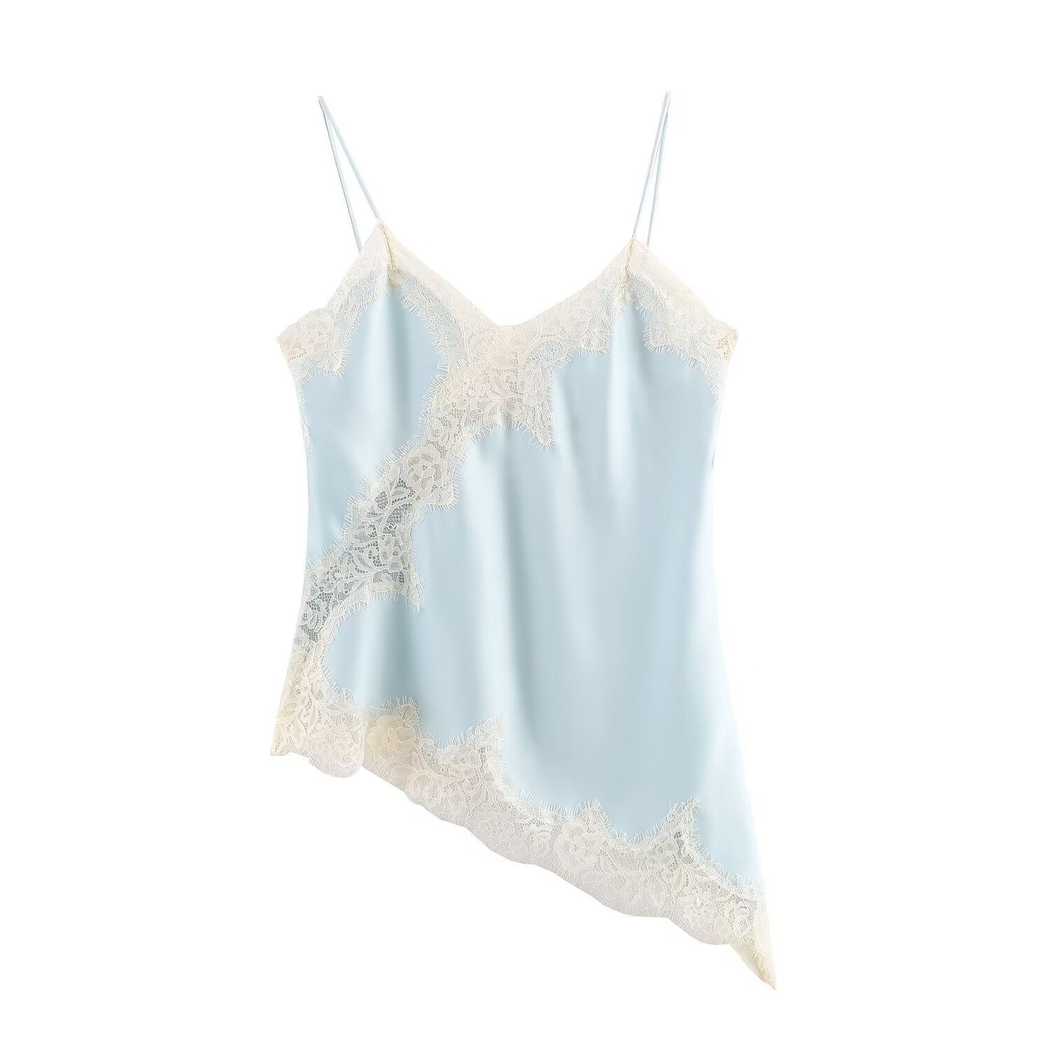 Haut de lingerie bordé de dentelle - Style européen chic KUN-00064