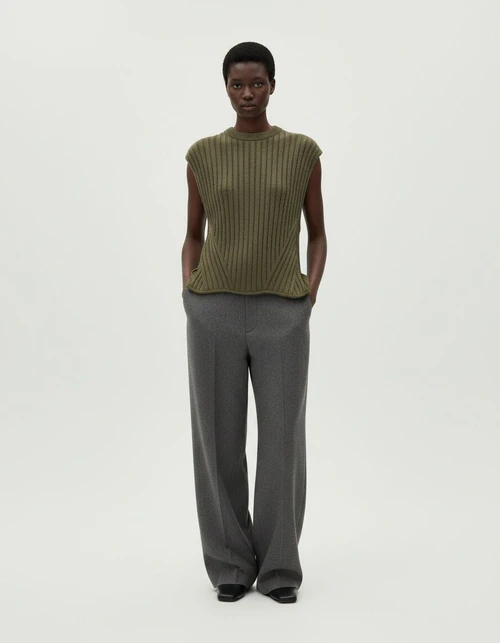 Knit Vest Turtleneck Sleeveless Fashion Top KUN-00072