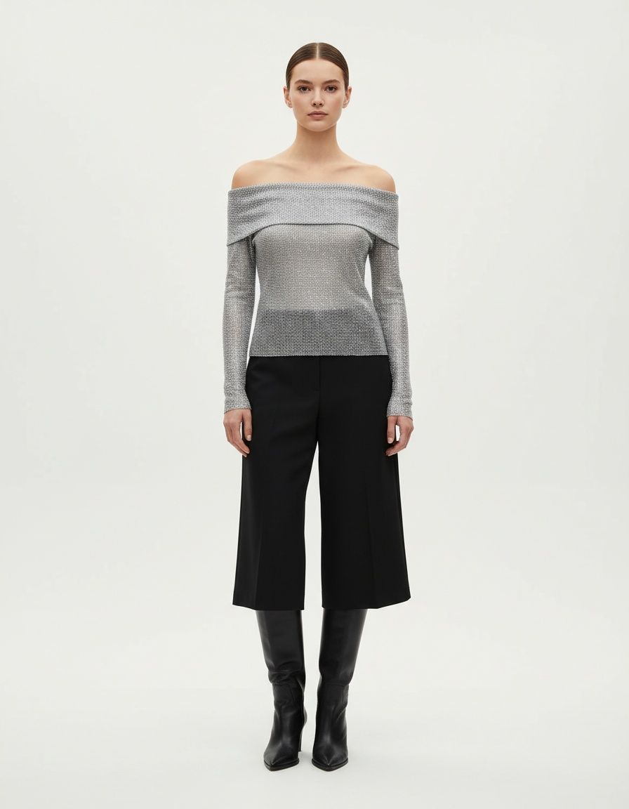 Women's Rhinestone Top - Elegant & Versatile KUN-00080