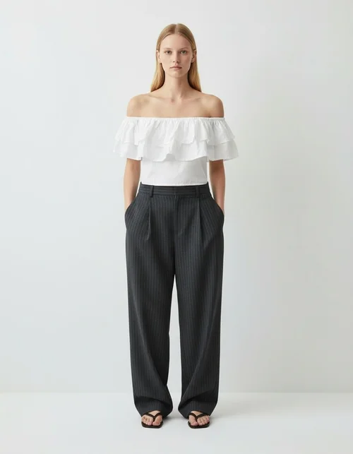 Top da donna a spalle scoperte - Elegante e versatile KUN-00090