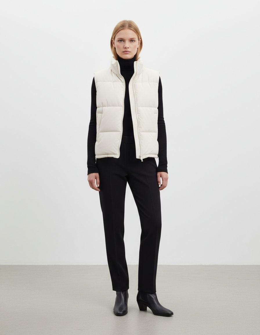 Cotton Vest Women's European Style Fashion Classic Sleeveless Jacket KUN-00099