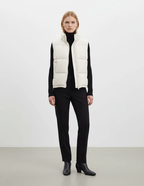 Cotton Vest Women's European Style Fashion Classic Sleeveless Jacket KUN-00099