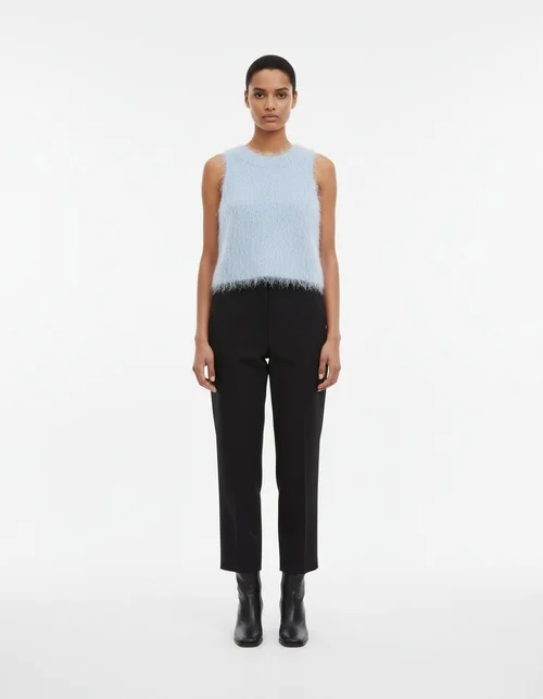 Top corto con frange - Stile chic europeo KUN-00101