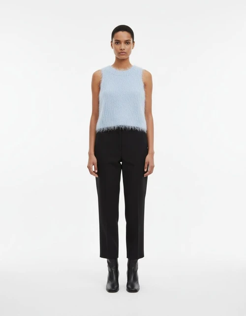 Cropped Fringe Top - Chic European Style KUN-00101