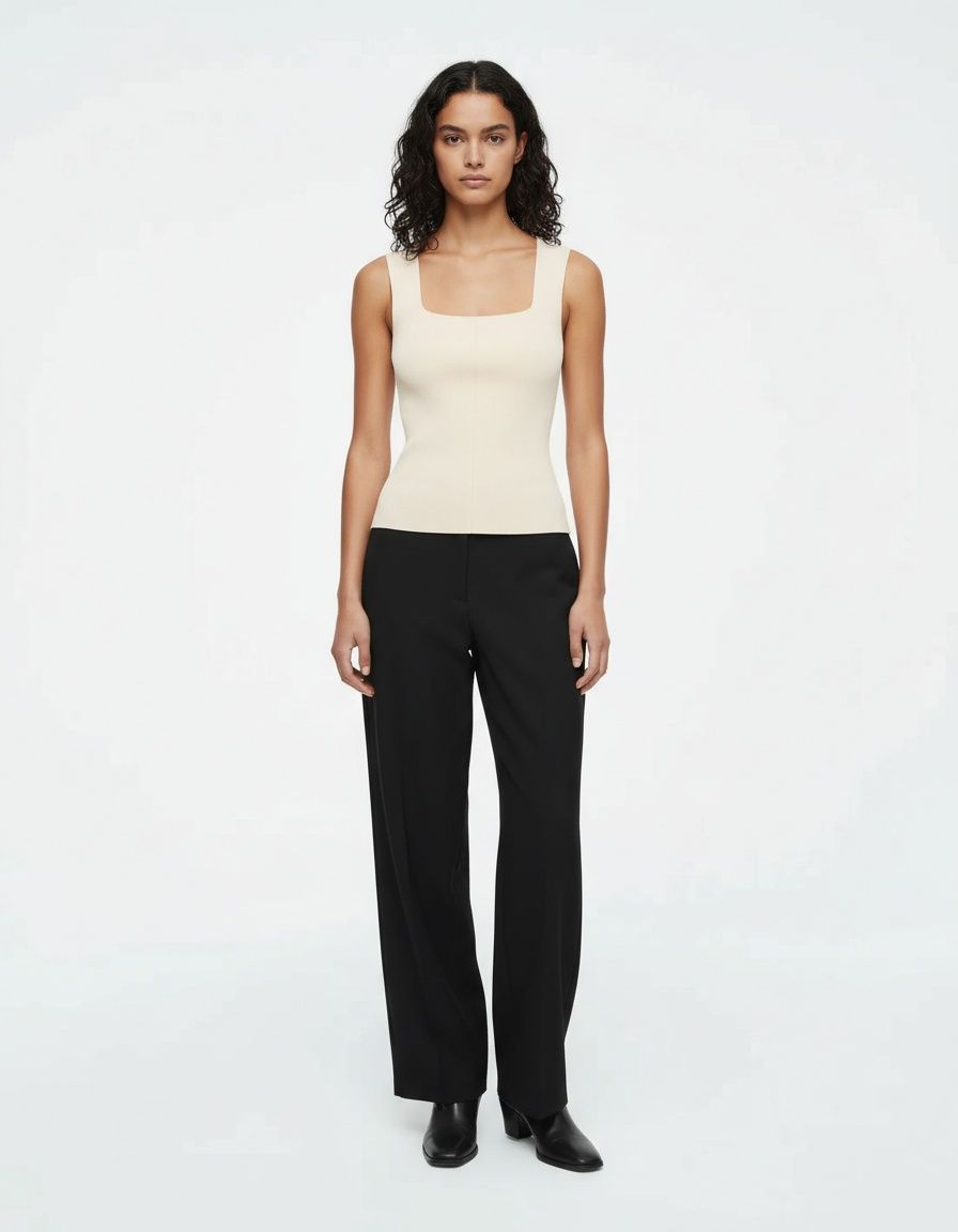 Knit Vest Button Up Sleeveless Sweater Tank Top KUN-00106