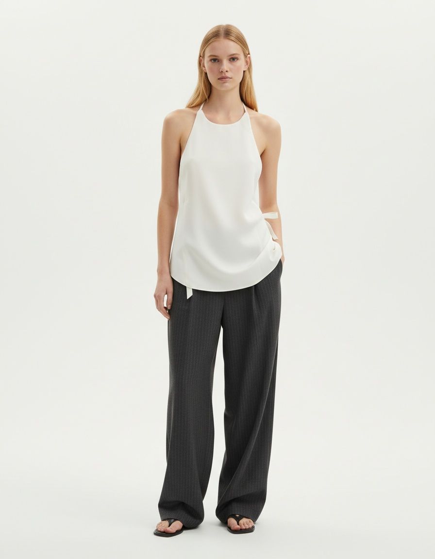 Women's Blouse Bow Tie Top Stylish European American Style KUN-00128