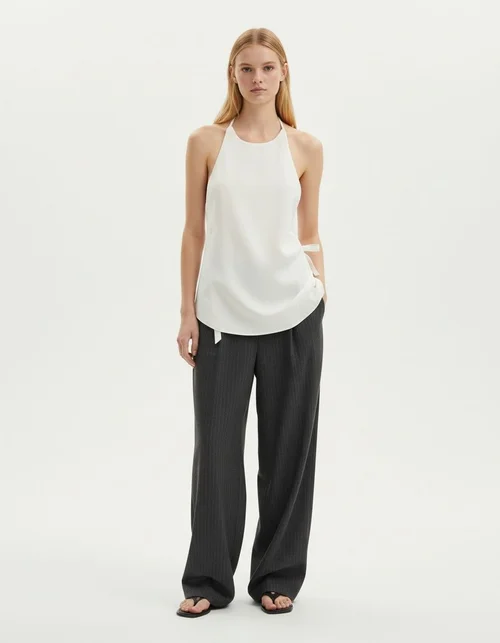 Camicetta da donna con fiocco, elegante stile europeo-americano KUN-00128