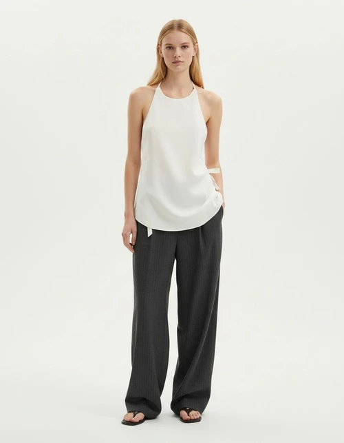 Women's Blouse Bow Tie Top Stylish European American Style KUN-00128