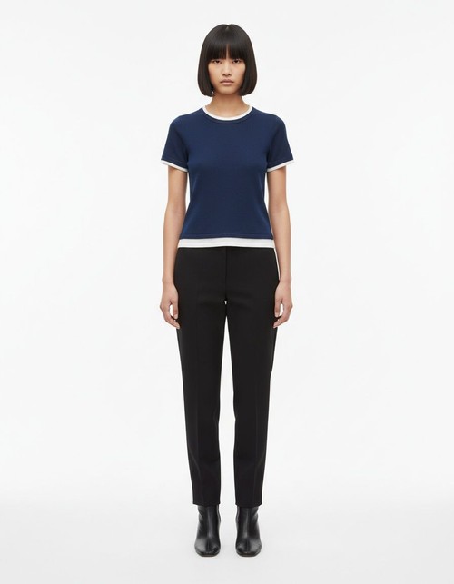 Women's Double Layer T-Shirt Classic Fashion Versatile KUN-00004