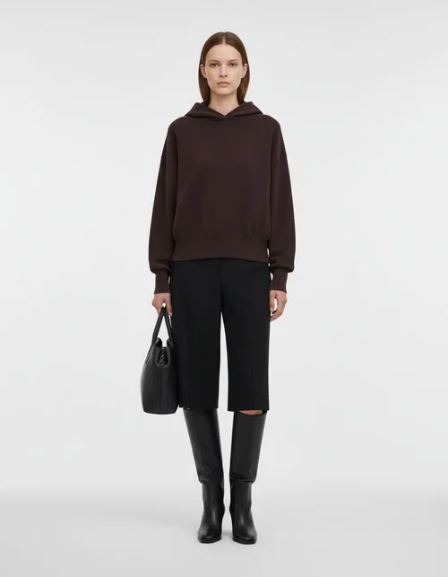 Felpa con cappuccio da donna, classica e versatile, modello KUN-00008