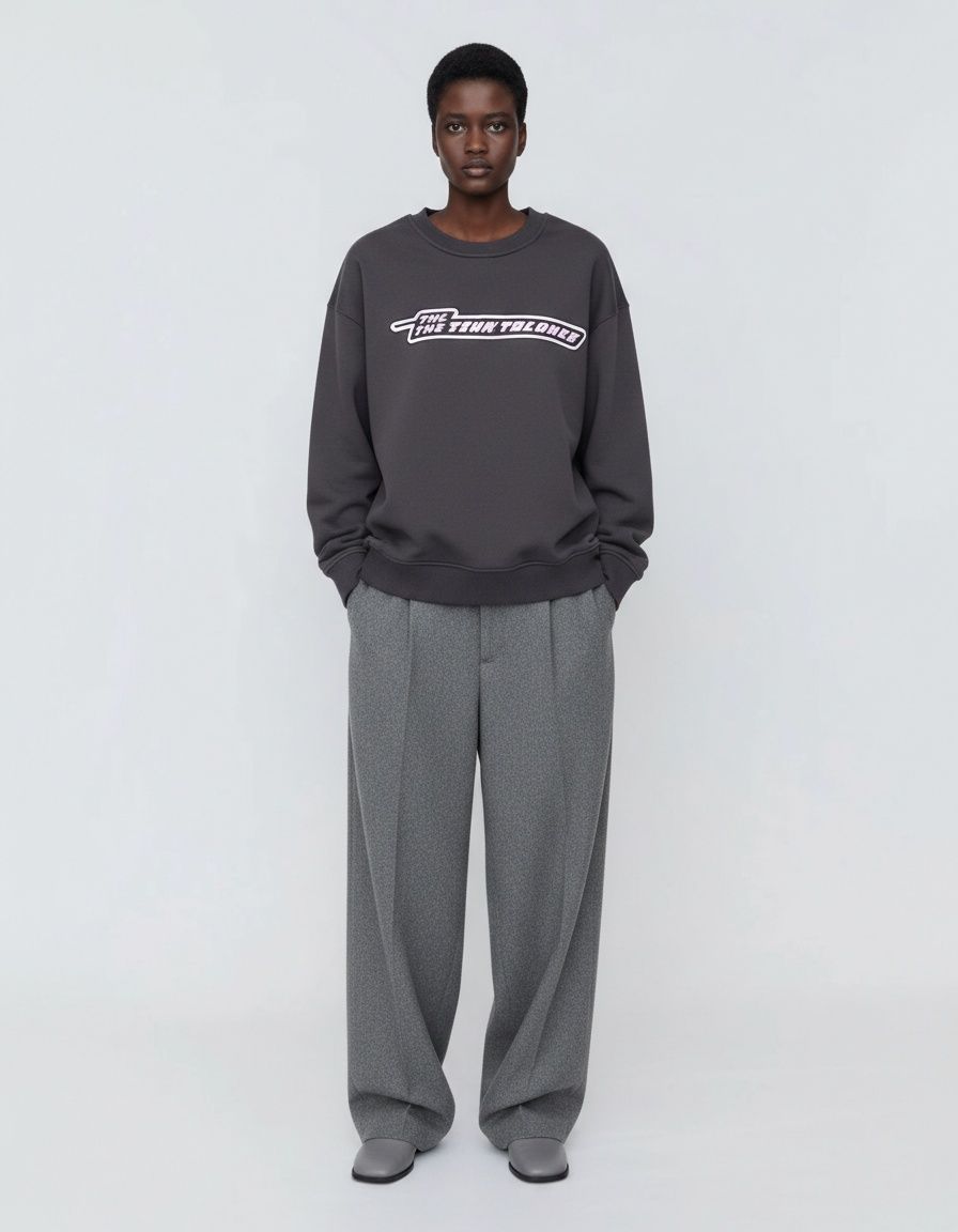 Women's Cartoon Sweatshirt - Washed Graphic Pullover KUN-00021