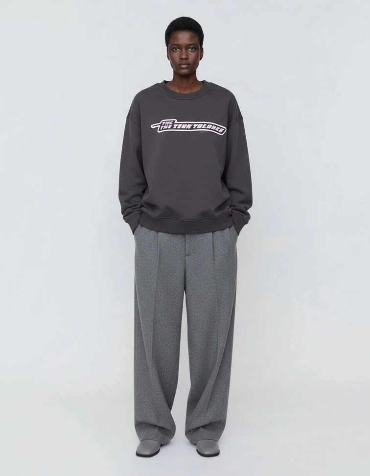 Women's Cartoon Sweatshirt - Washed Graphic Pullover KUN-00021