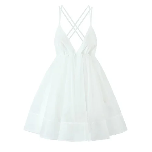 Backless Tie-Up Dress - Chic European Style KUN-00018
