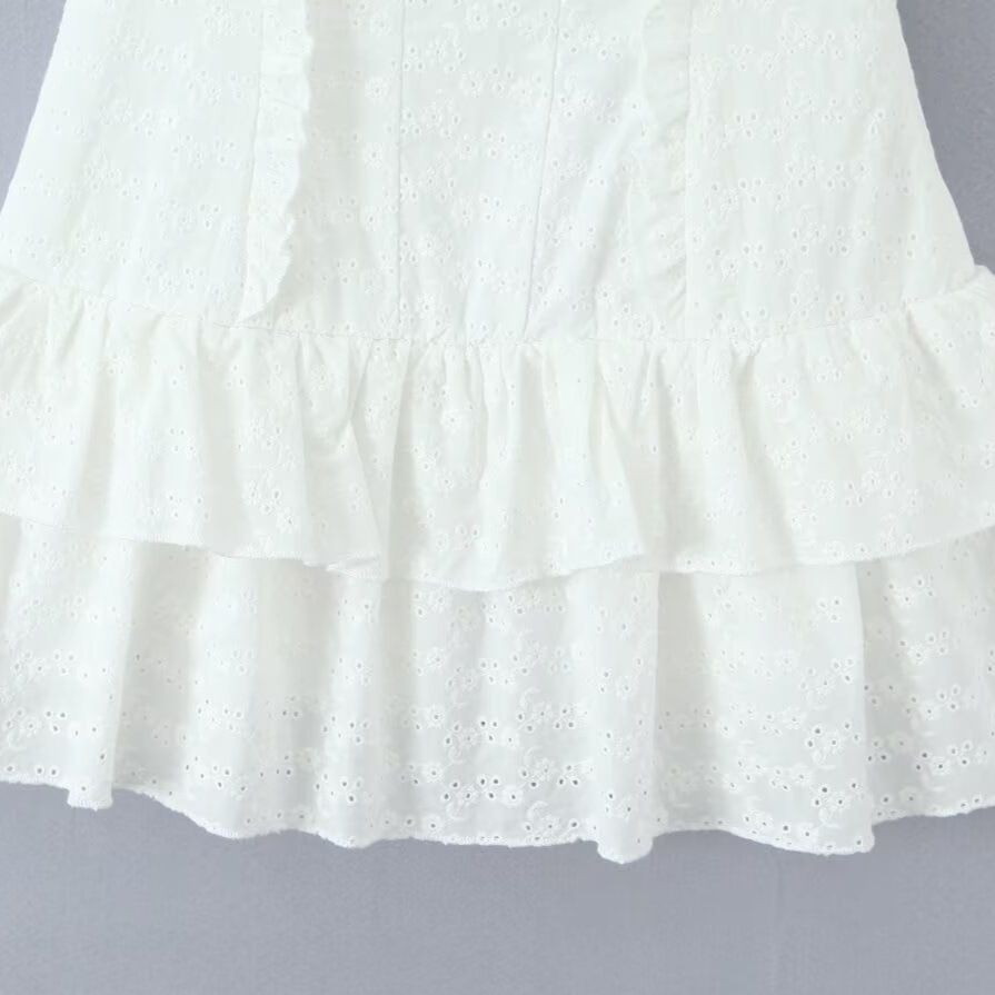 Women's Ruffle Sleeveless Mini Dress Classic Chic KUN-00014