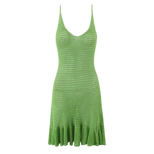 Knit Cami Dress - European Style Cutout Sleeveless KUN-00098