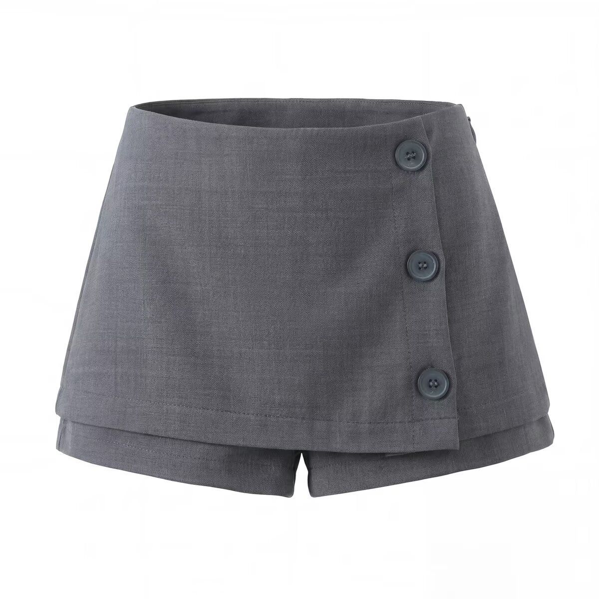 Women's A-Line Suit Skirt Pants - Stylish Slit KUN-00011