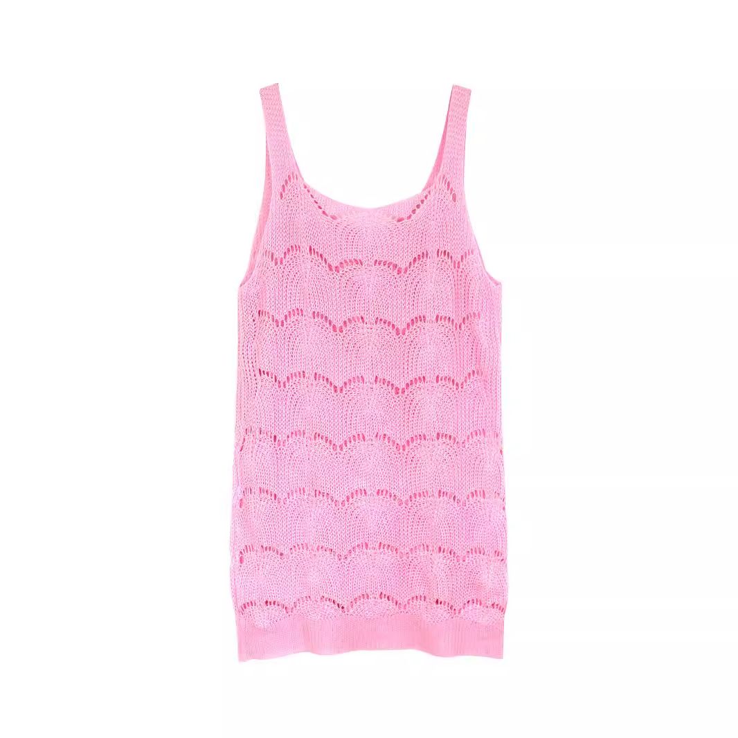 Knitted Vest Dress Sleeveless Summer Mini Dress
