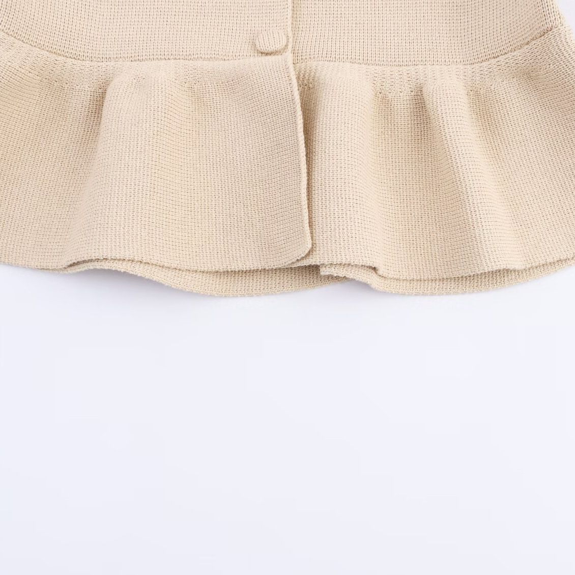Knit Mini Dress Cardigan - European Style Short Sleeve KUN-00081