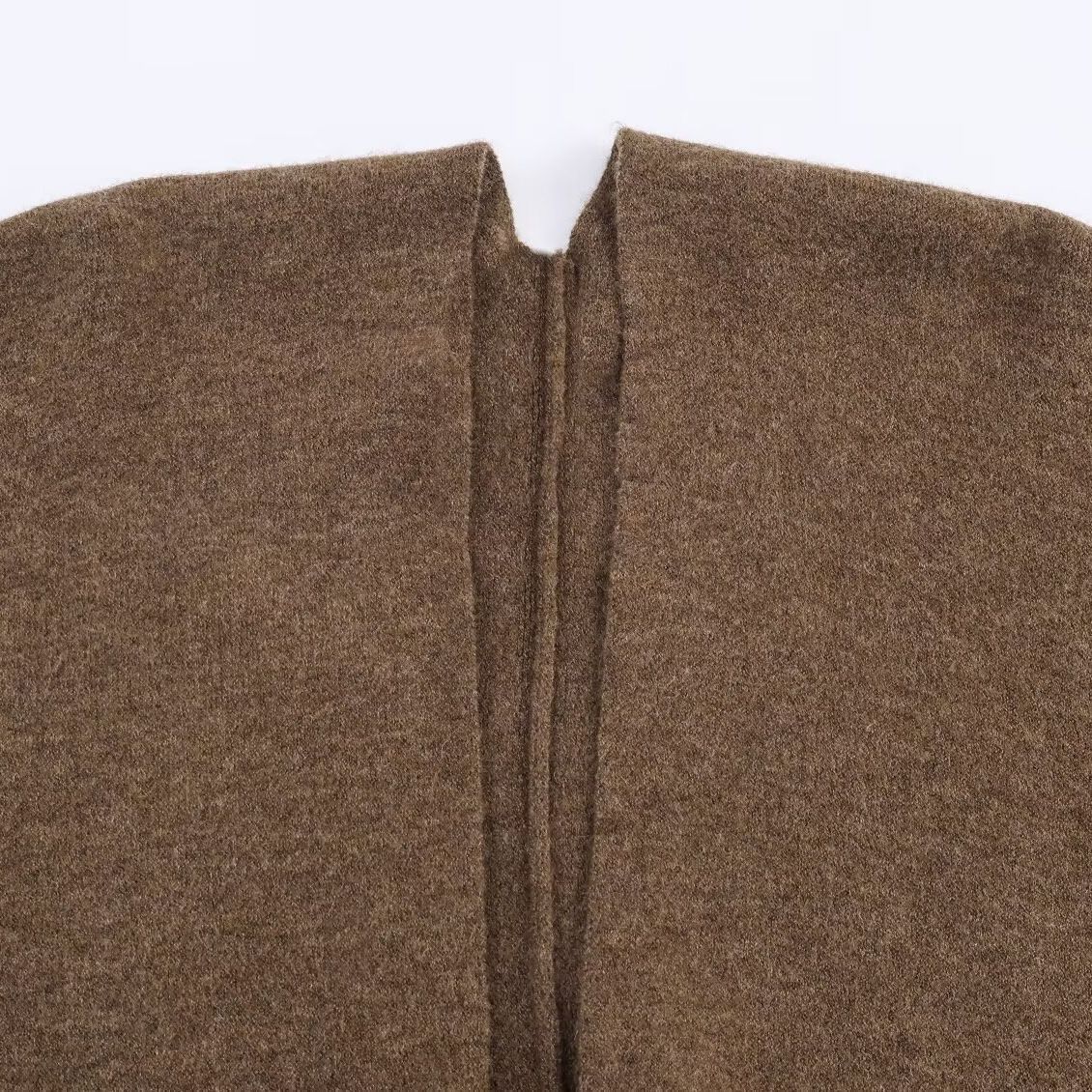 Knit Poncho Cape - Long, Stylish, European Style KUN-00080