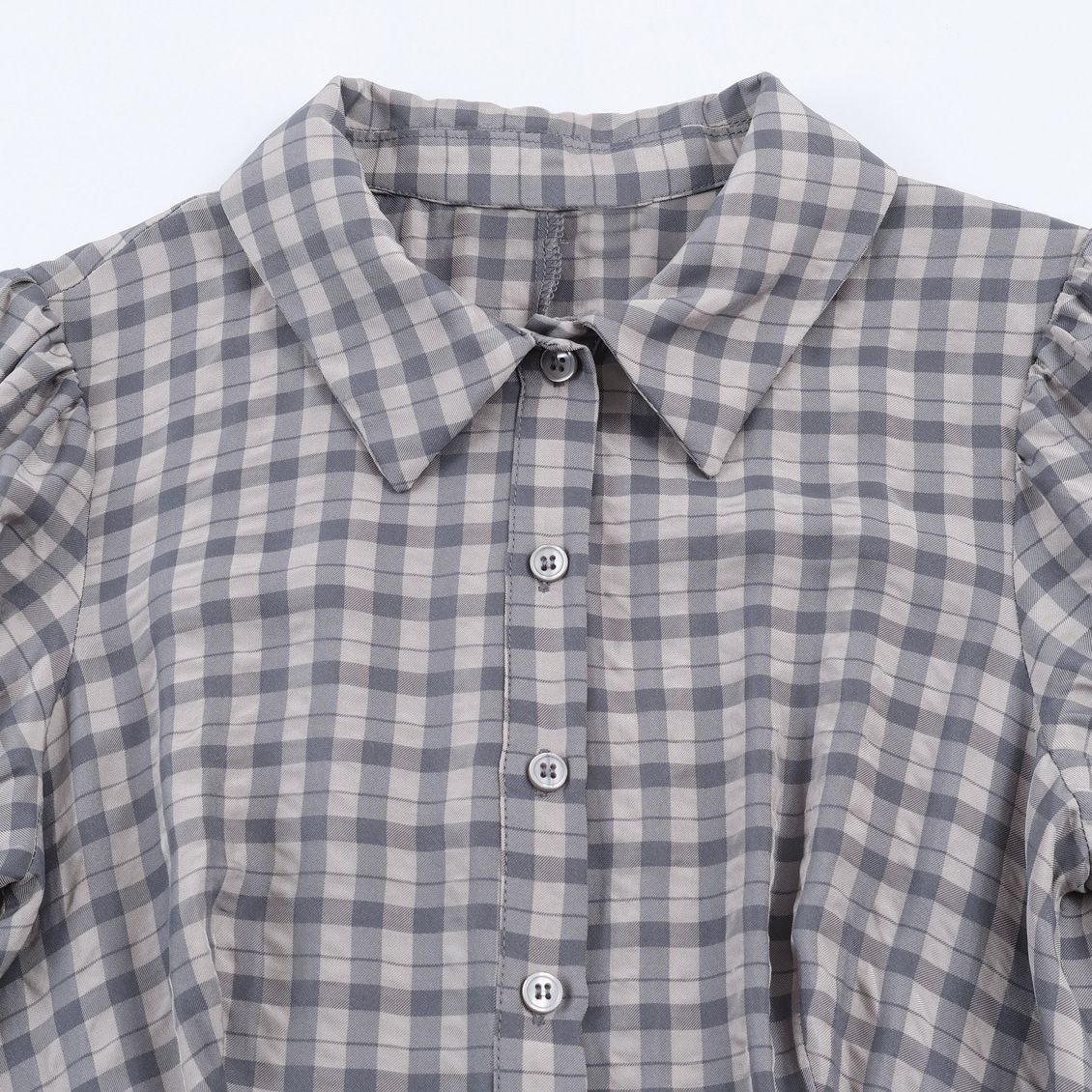 Plaid Layered Mini Dress KUN-00140