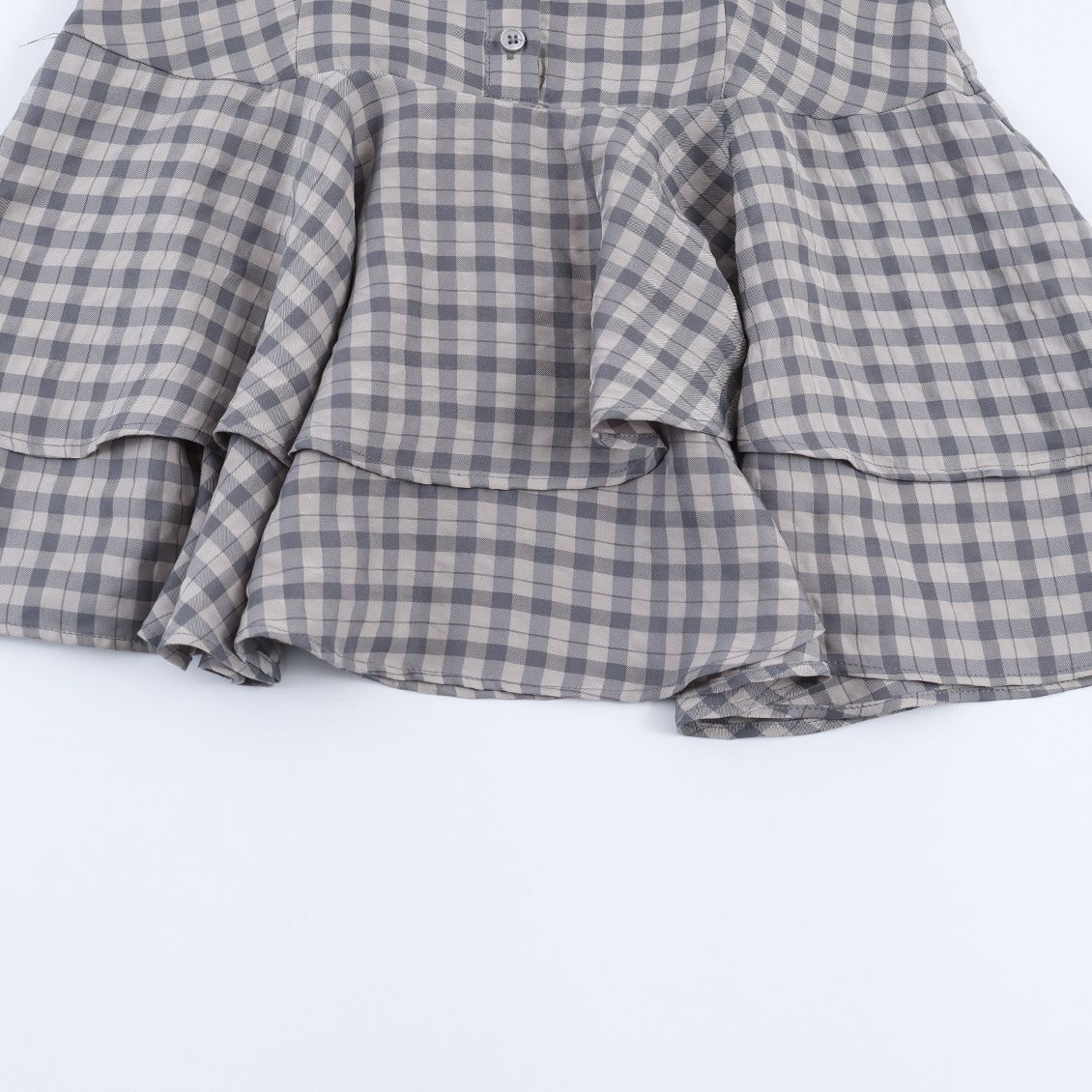 Plaid Layered Mini Dress KUN-00140