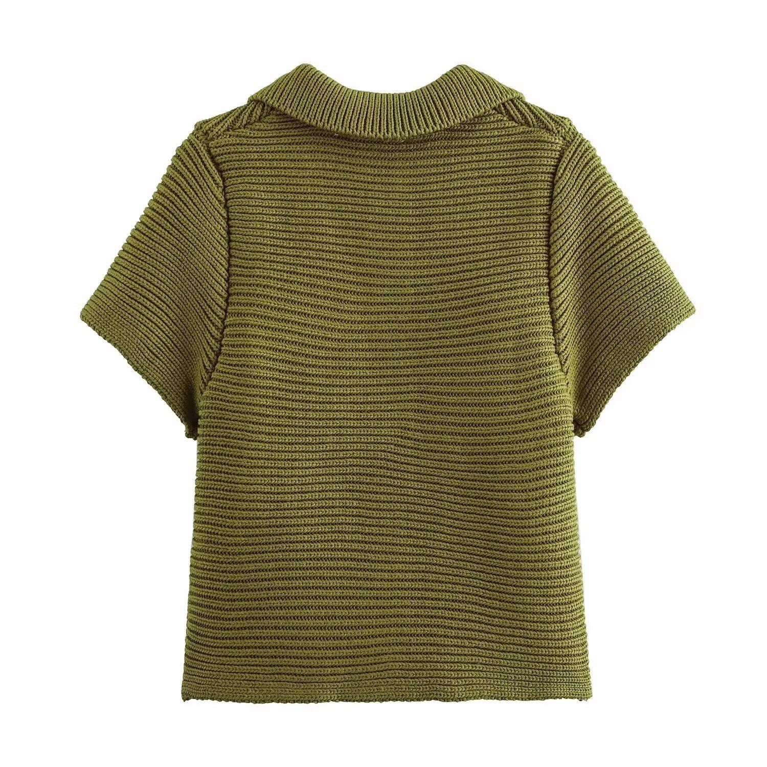 Knit Cardigan Sweater - Stylish Casual Cropped KUN-00025