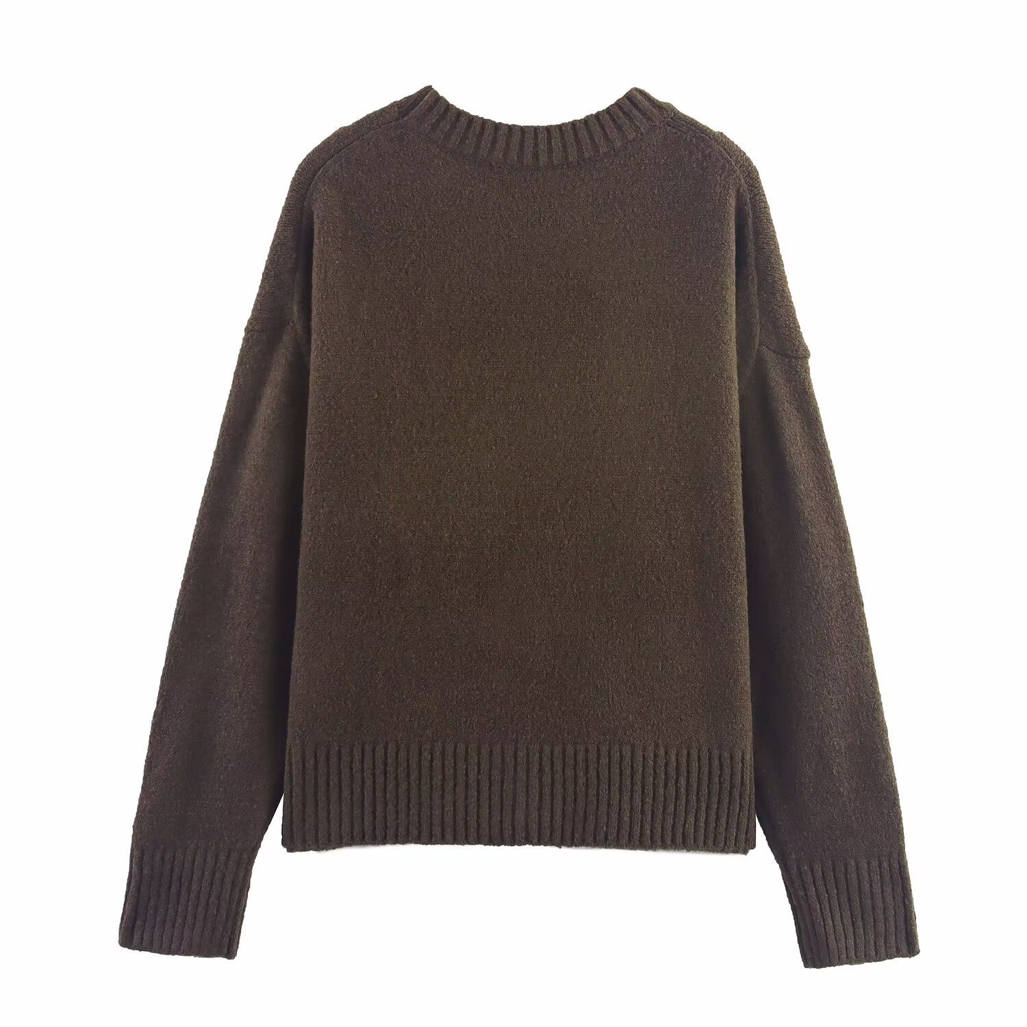 Knit Top Vintage Relaxed Fit Comfortable Sweater KUN-00021