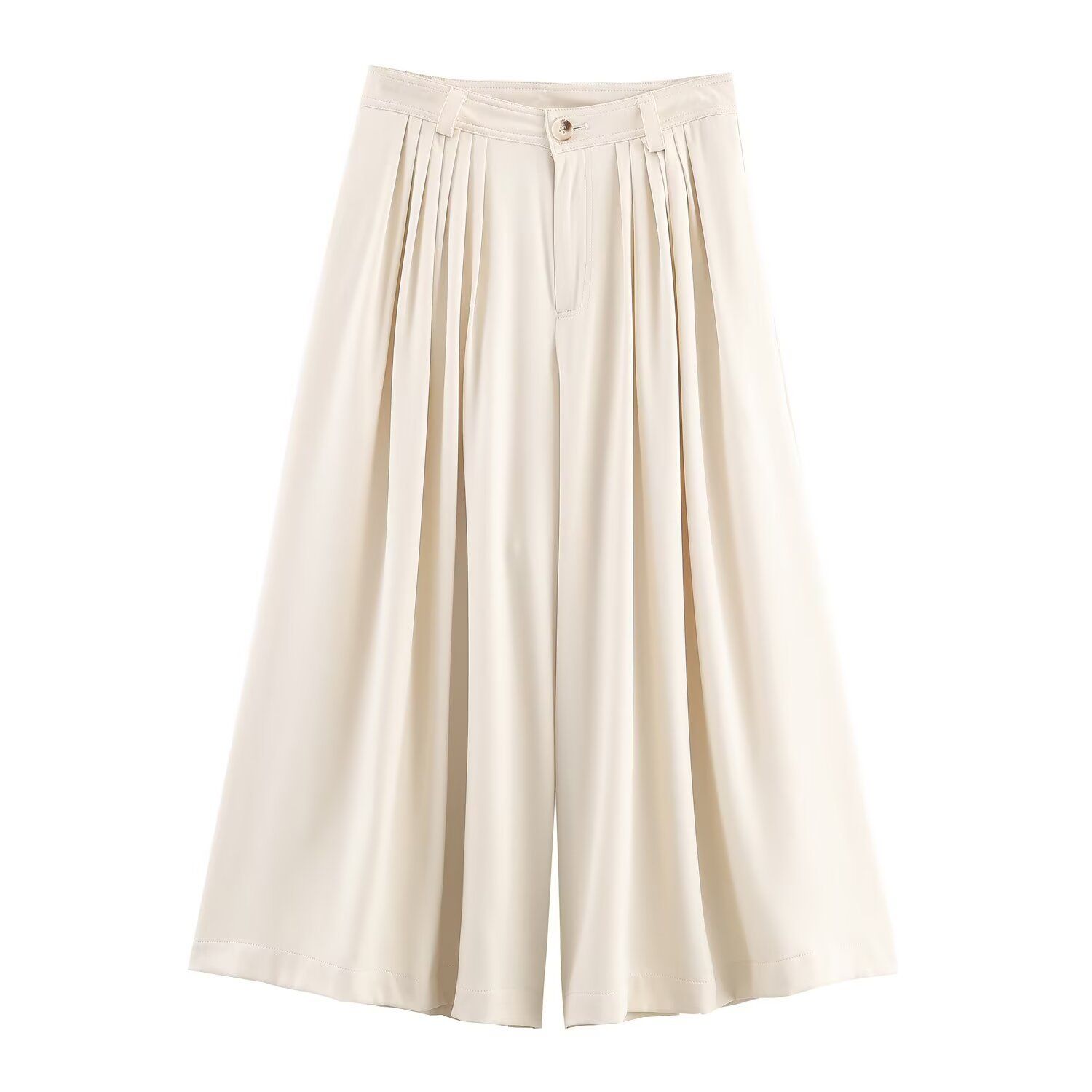 Women's Wide Leg Pants & Button Decor Jacket Set - European Style KUN-00099