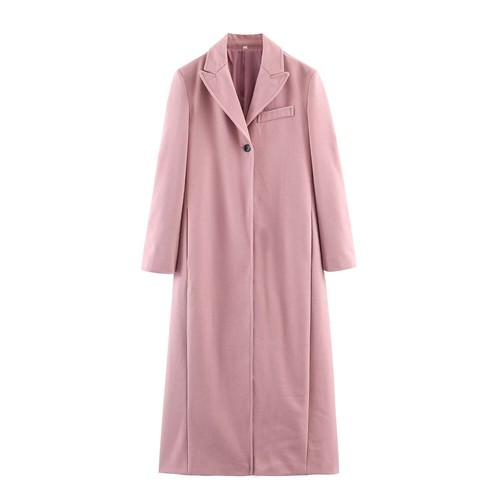 Women's Long Wool Coat - Fashionable Winter Overcoat KUN-00035