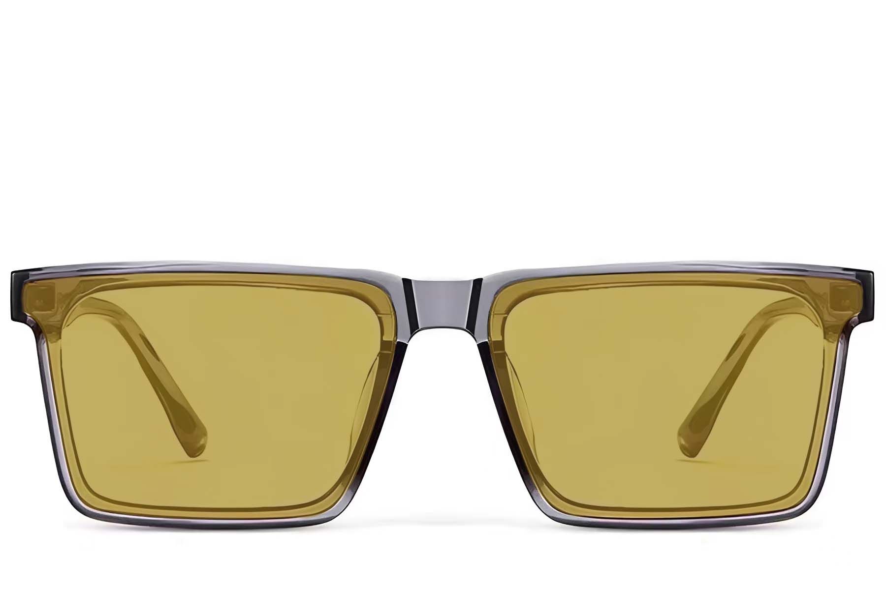 Rectangular Grey TR90 Photochromic Glasses #BS1725-0077