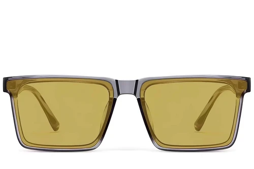 Rectangular Grey TR90 Photochromic Glasses #BS1725-0077