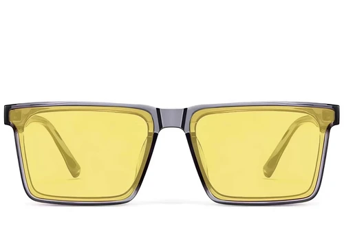 Rectangular Grey TR90 Photochromic Glasses #BS1725-0077