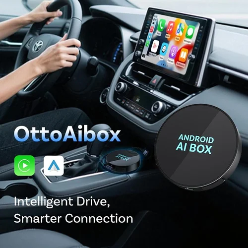 Wireless Android AI Box Car Adapter for CarPlay & Auto