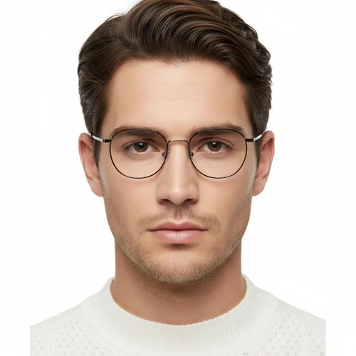 Rectangular Black Titanium Glasses #BS1913-0227