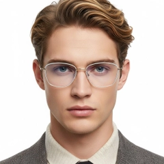 Vlinderwitte metalen bril #BS2425-0004