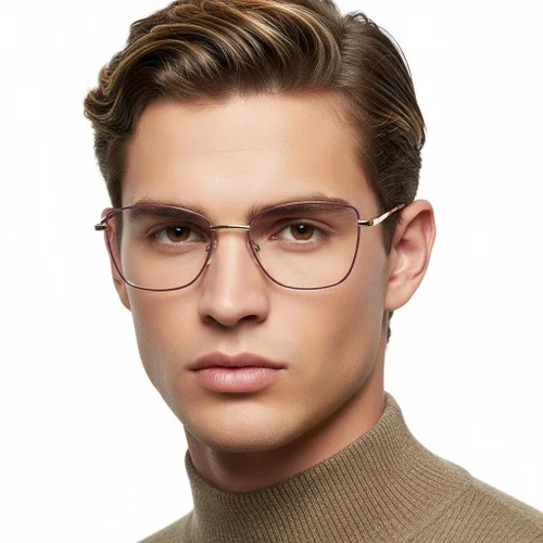 Lunettes papillon violettes en métal #BS2425-0014