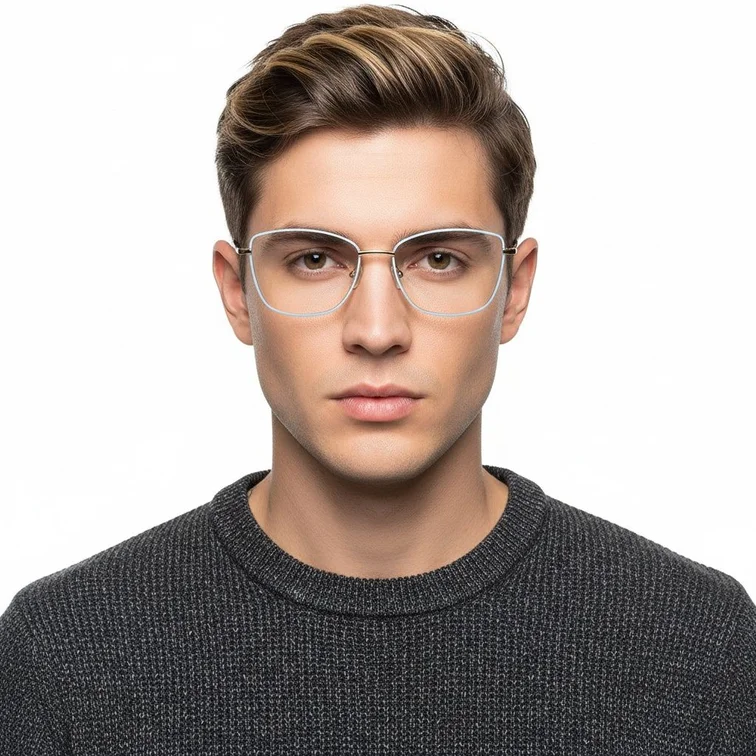 Gafas de metal azul mariposa #BS2425-0018