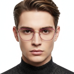 Schmetterlingsgrüne Metallbrille #BS2425-0021