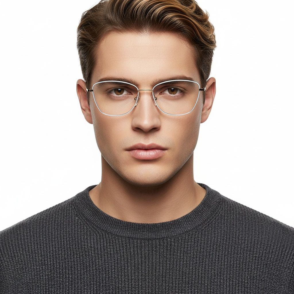 Butterfly White Metal Glasses #BS2425-0022