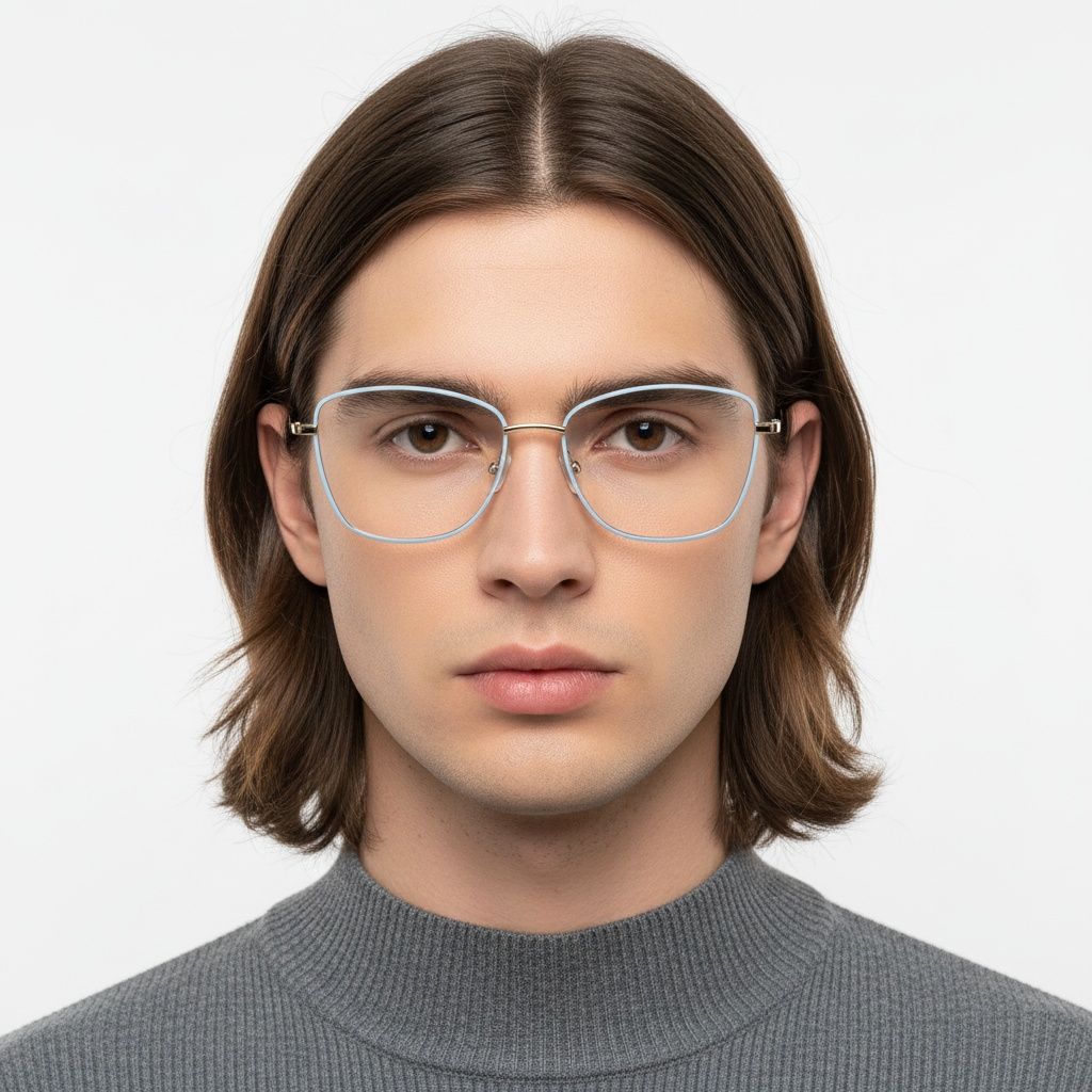 Butterfly Blue Metal Glasses #BS2425-0024