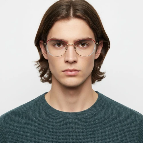 Lunettes papillon violettes en métal #BS2425-0034