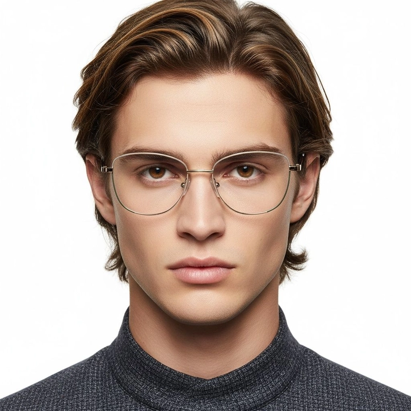 Gafas de metal verde mariposa #BS2425-0037