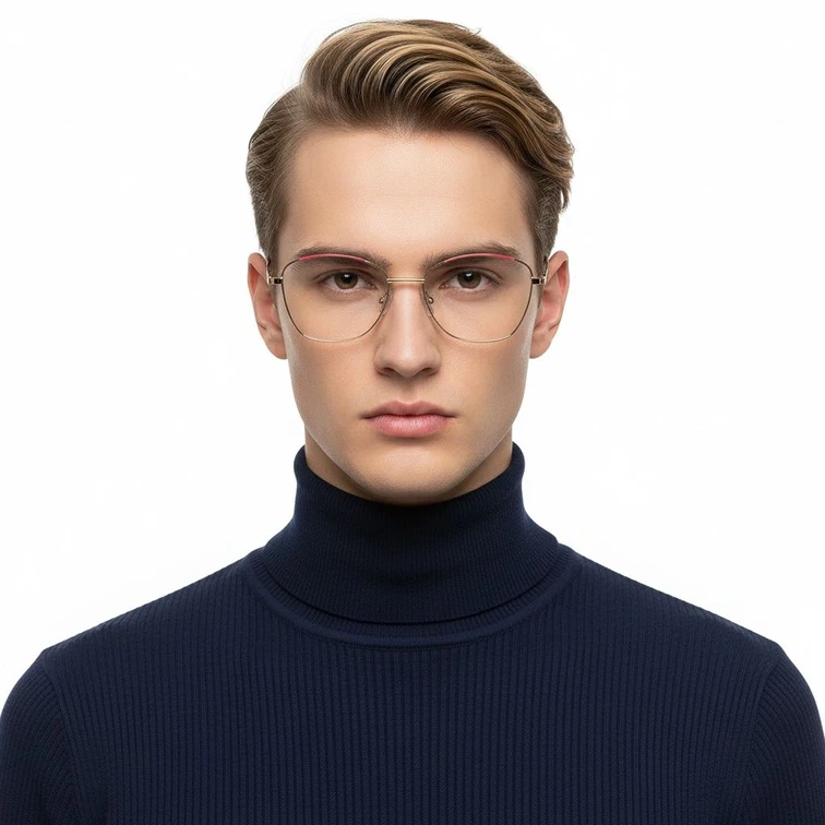 Gafas de metal rojo mariposa #BS2425-0039