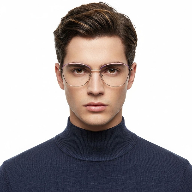 Gafas de metal rosa mariposa #BS2425-0042