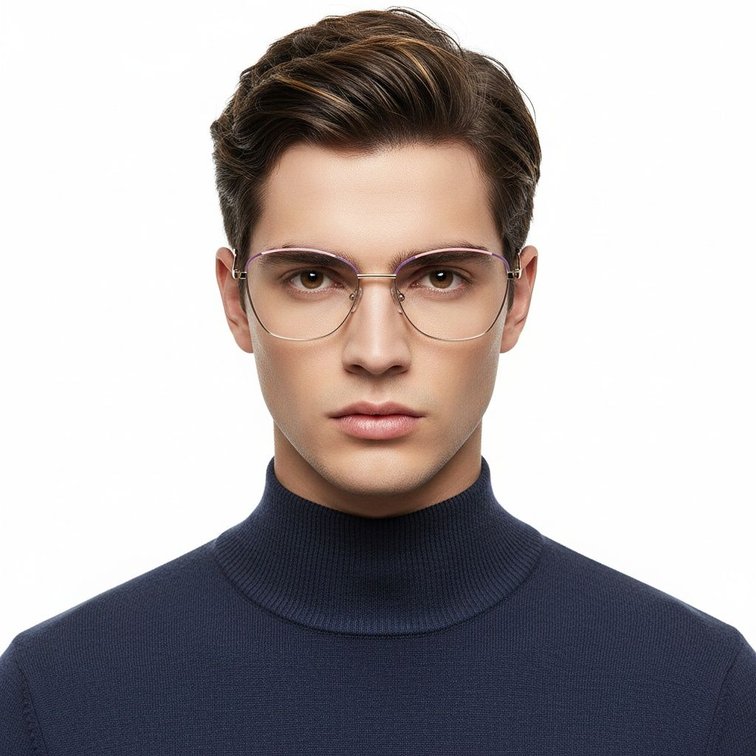 Gafas de metal rosa mariposa #BS2425-0042