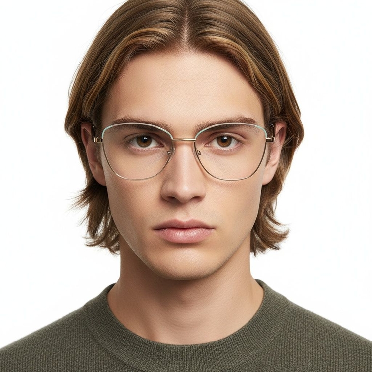 Butterfly Green Metal Glasses #BS2425-0043