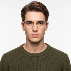 Gafas de metal naranja mariposa #BS2425-0047