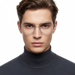 Gafas de metal negro con forma de mariposa #BS2425-0060